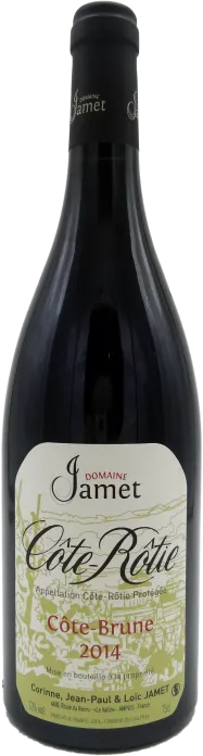 photo Jamet Côte-Rôtie Côte Brune 2014