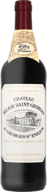 illustration du vin Château Belair Saint-Georges les 3 Sans Aoc Saint-Georges-Saint-Emilion
