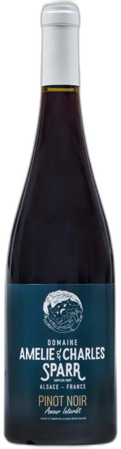photo du vin Alsace Pinot Noir “Amour Interdit” Domaine Amélie & Charles Sparr