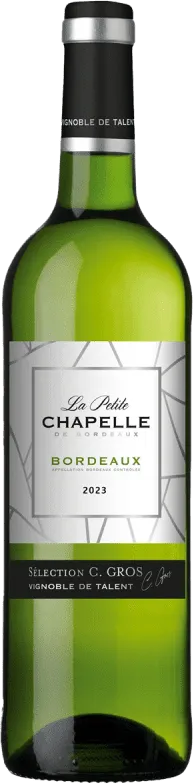 photo la Petite Chapelle de Bordeaux Sélection Claude Gros, 2023 a O.p Bordeaux, Vin Blanc