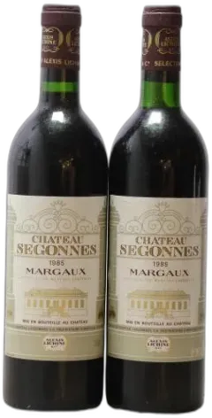 photo du vin Château Segonnes Margaux Vin Rouge