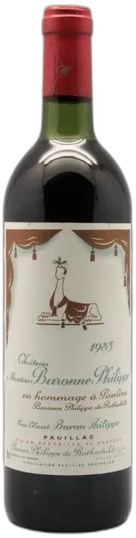 photo Château Mouton Baronne Philippe 1986
