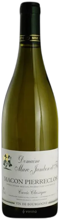 photo du vin Domaine Marc Jambon Macon Pierreclos Cuvée Classique 2022