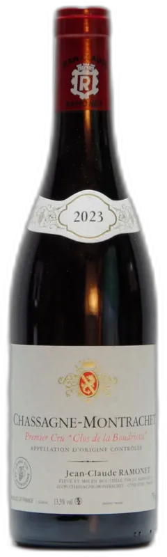 photos du vin Domaine Ramonet Chassagne Montrachet Rouge 1er Cru Clos de la Boudriotte
