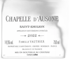 photos du vin Château Ausone