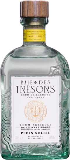 photo Baie des Trésors Rhum Agricole de Martinique “Plein Soleil“ Blanc 54°