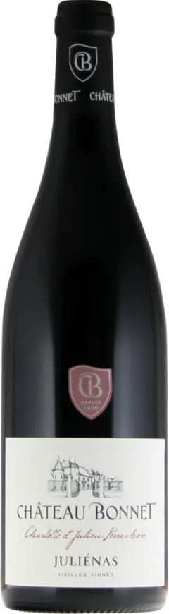 vue du vin Juliénas Vieilles Vignes Château Bonnet