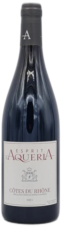 photos du vin Côte du Rhône "Esprit d'Aqueria" 2021 Château d’Aqueria