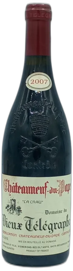 photo Chateauneuf du Pape 2007 la Crau Domaine du Vieux Telegraphe