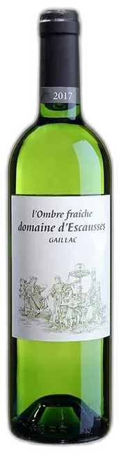 photo du vin Escausse Gaillac Ombre Fraîche Bons Vivants Blanc