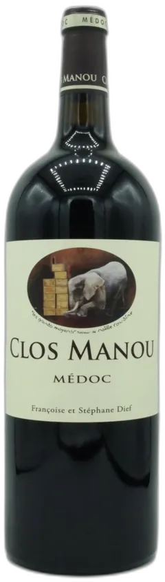 photo du vin Françoise et Stéphane Dief Aoc Médoc Clos Manou 2014 Rouge Magnum