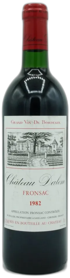 image du vin Château Dalem Aoc Fronsac 1982 Rouge