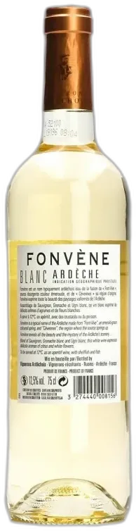 capture du vin Fonvène Blanc Vignerons Ardéchois