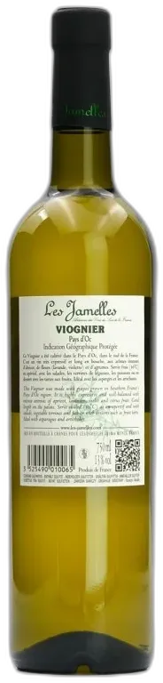 vue du vin Viognier les Jamelles