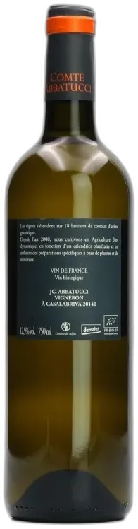 photo Faustine Vieilles Vignes Blanc Abbatucci