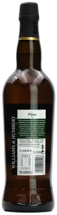 image du vin Xérès Fino Dry Palomino Don Zoilo William Humbert