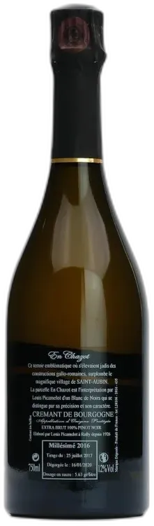 photo du vin Crémant de Bourgogne en Chazot Louis Picamelot