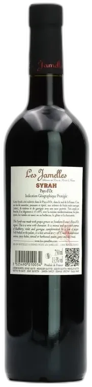 vue du vin Syrah les Jamelles