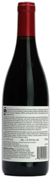 photo du vin Saint Georges Pinot Noir Birichino