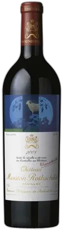 vue du vin Collection Château Mouton Rothschild 1er Cru Classé