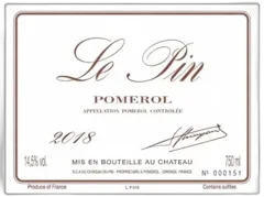 photo du vin Château le Pin
