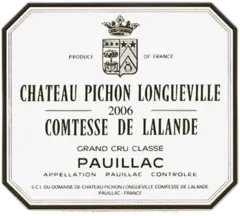 photo du vin Château Pichon Longueville Comtesse de Lalande