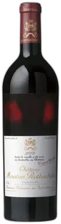 vue du vin Collection Château Mouton Rothschild 1er Cru Classé