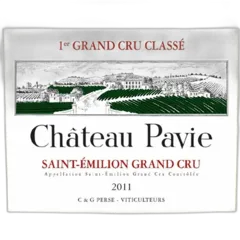 vue du vin Chateau Pavie