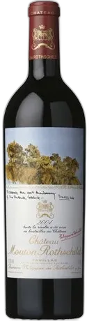 vue du vin Collection Château Mouton Rothschild 1er Cru Classé