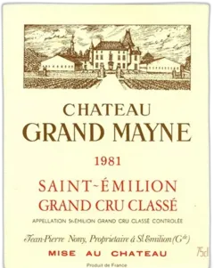 photo du vin Château Grand Mayne