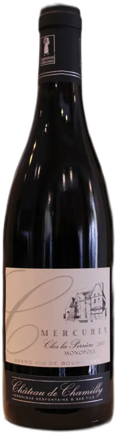 vue du vin Mercurey "Clos de la Perrière" Château de Chamilly
