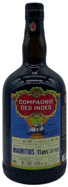 image du vin la Compagnie des Indes Mauritius 11 Ans Saint Aubin