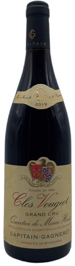photos du vin Clos-Vougeot Grand Cru Quartier de Marei Haut 2019
