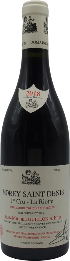 image du vin Morey Saint Denis 1er Cru la Riotte 2018