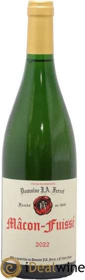 image du vin Mâcon-Fuissé J.a Ferret
