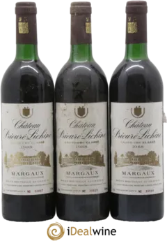 photo du vin Prieuré Lichine
