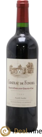 capture du vin Château "de Fonbel" Saint-Emilion Grand Cru Rouge Saint-Émilion Grand Cru