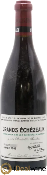 aperçu du vin Domaine de la Romanee Conti Grands Echezeaux Grand Cru