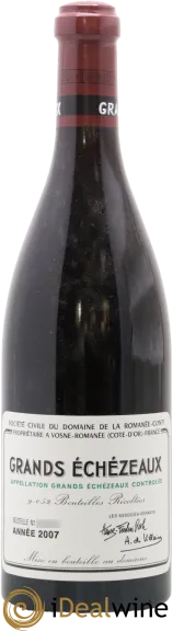 aperçu du vin Domaine de la Romanee Conti Grands Echezeaux Grand Cru