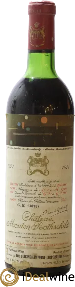 photo du vin Chateau Mouton Rothschild