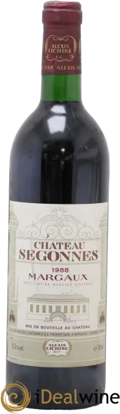 photo du vin Château Segonnes Margaux Vin Rouge
