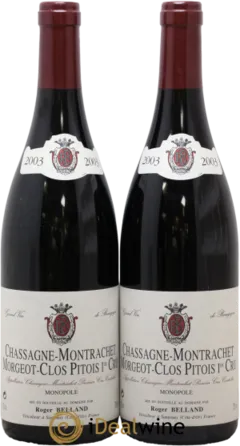 aperçu du vin Domaine Roger Belland Chassagne Montrachet Premier Cru Morgeot Clos Pitois