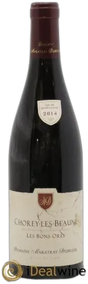 photo du vin Maratray-Dubreuil Chorey-les-Beaune "les Bons Ores"