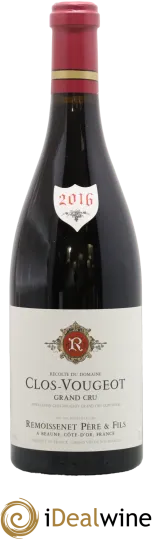 illustration du vin Clos Vougeot Grand Cru Remoissenet Père et Fils