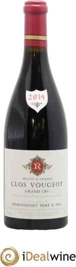 illustration du vin Clos Vougeot Grand Cru Remoissenet Père et Fils