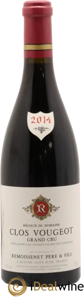illustration du vin Clos Vougeot Grand Cru Remoissenet Père et Fils
