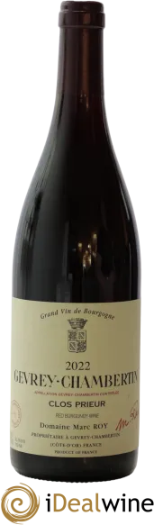 image du vin Gevrey Chambertin Cuvée Alexandrine Marc Roy
