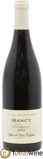 photo du vin Irancy Aoc les Cailles Gabin et Félix Richoux