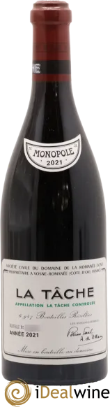 illustration du vin la Tâche