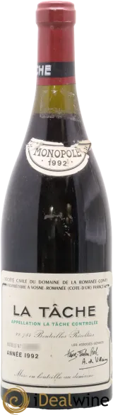 illustration du vin la Tâche